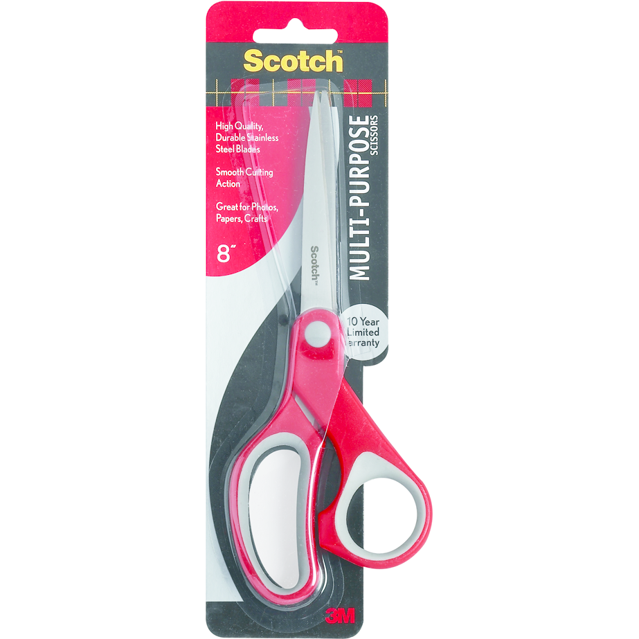 Scotch Multipurpose Scissors | Red/Gray