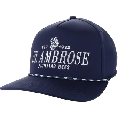 5-Panel Adjustable Hat | Navy w/Navy White Rope