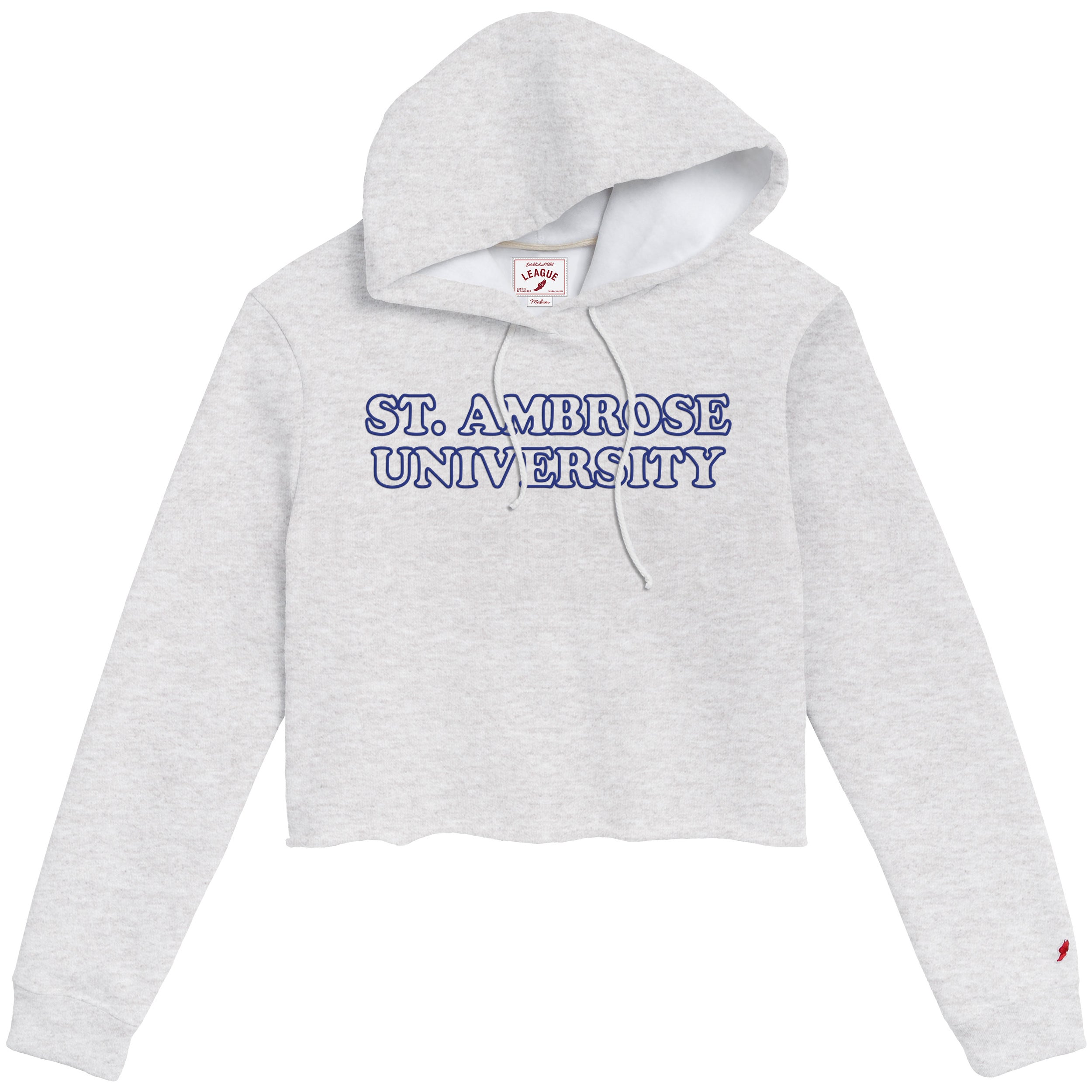 1636 Ladies Cropped Hood | Ash