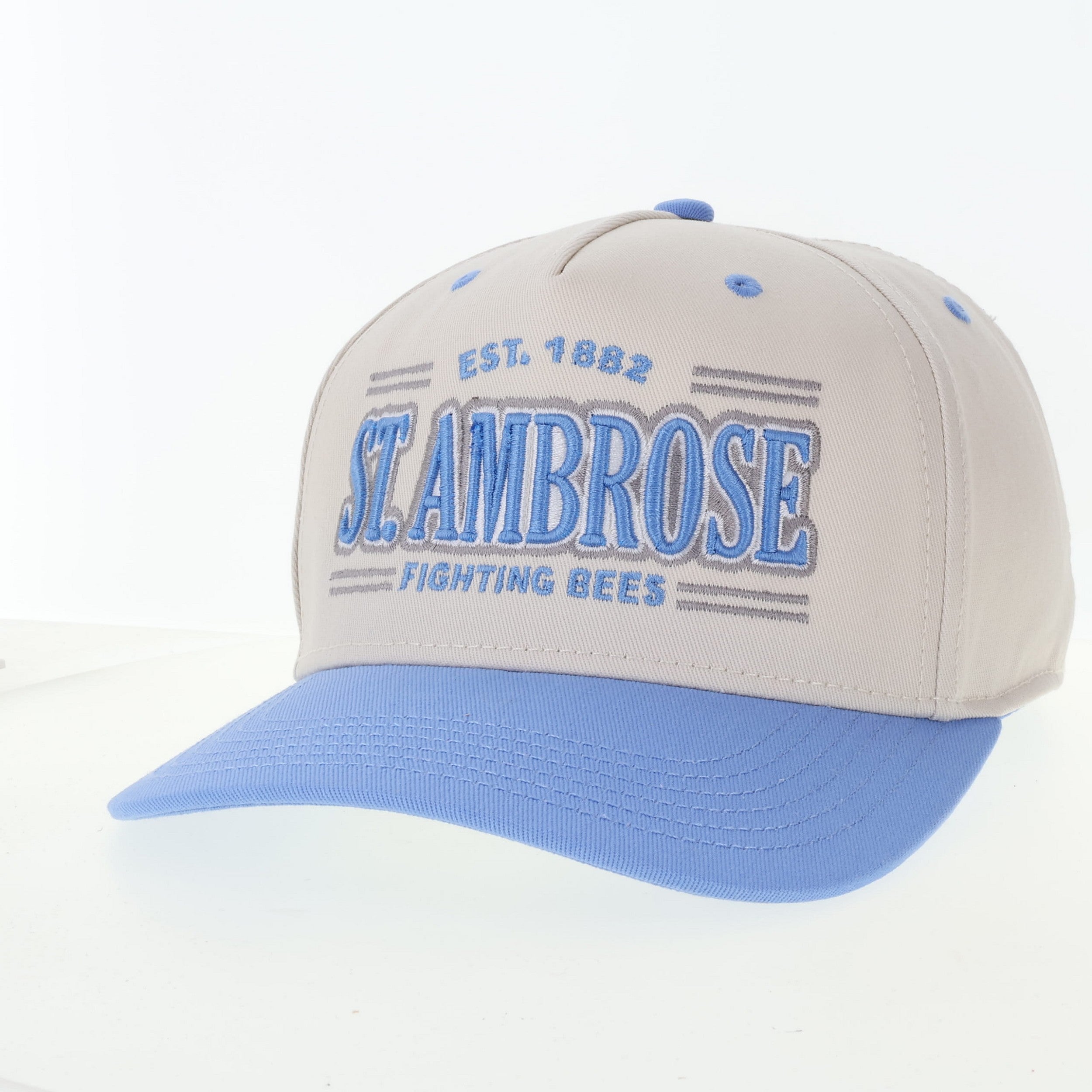 Heritage Twill Two Tone Hat | Stone & Power Blue