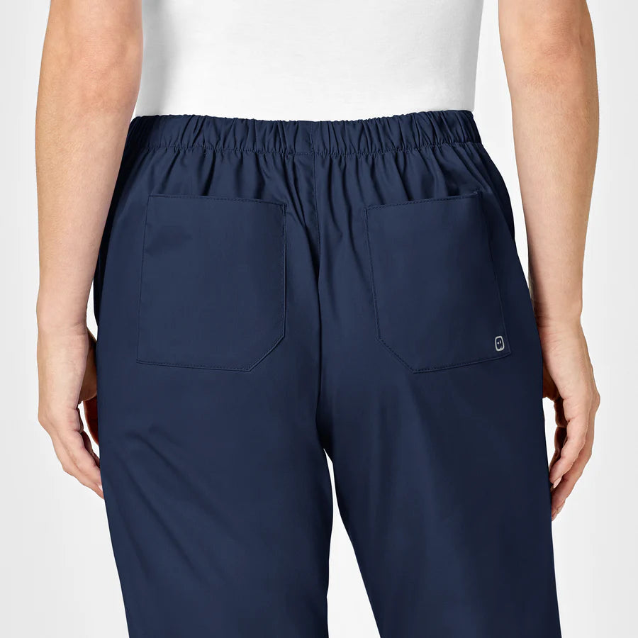 Fitted Flair Leg Scrub Pants | Navy