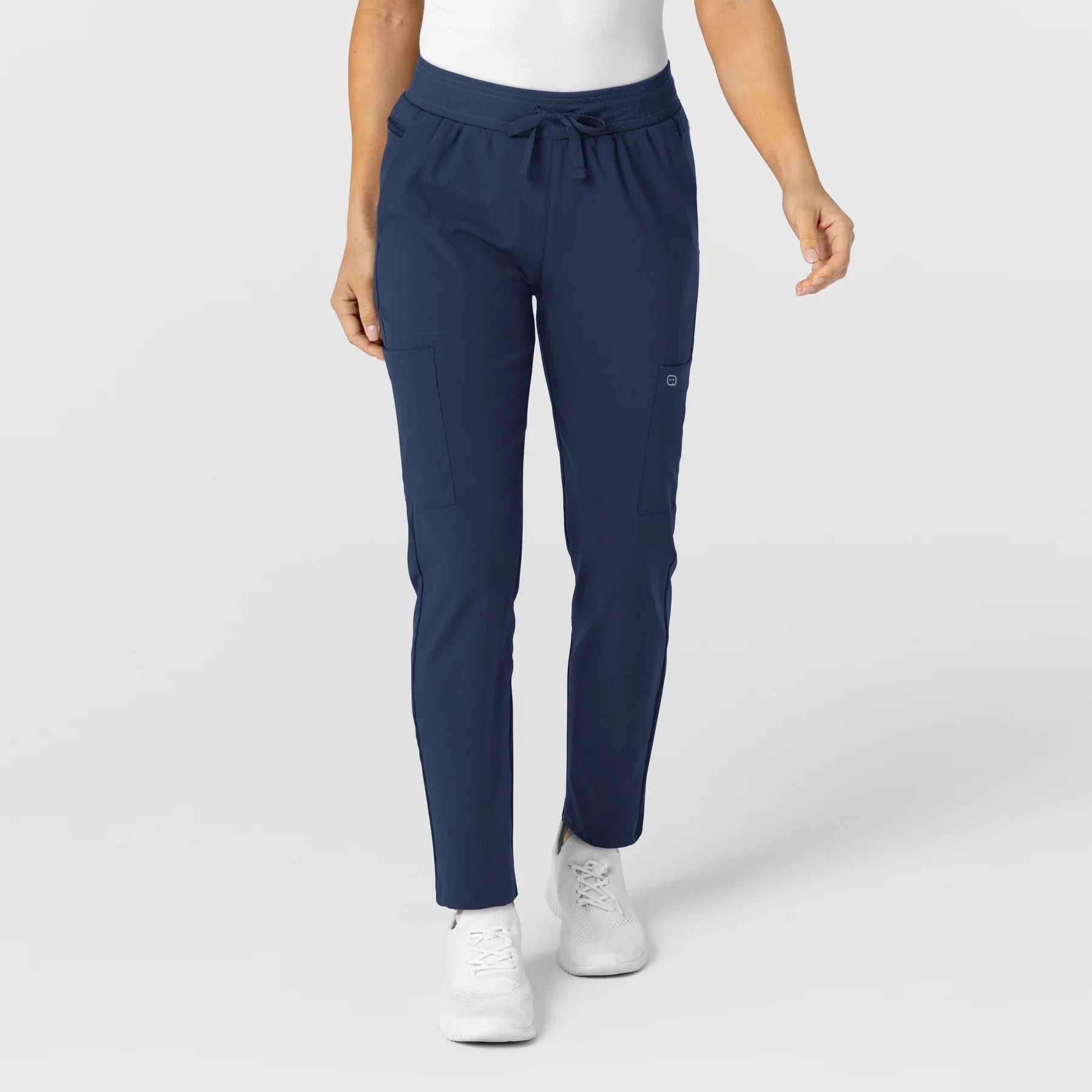 Women's Flat Front Scrub Pant | Navy