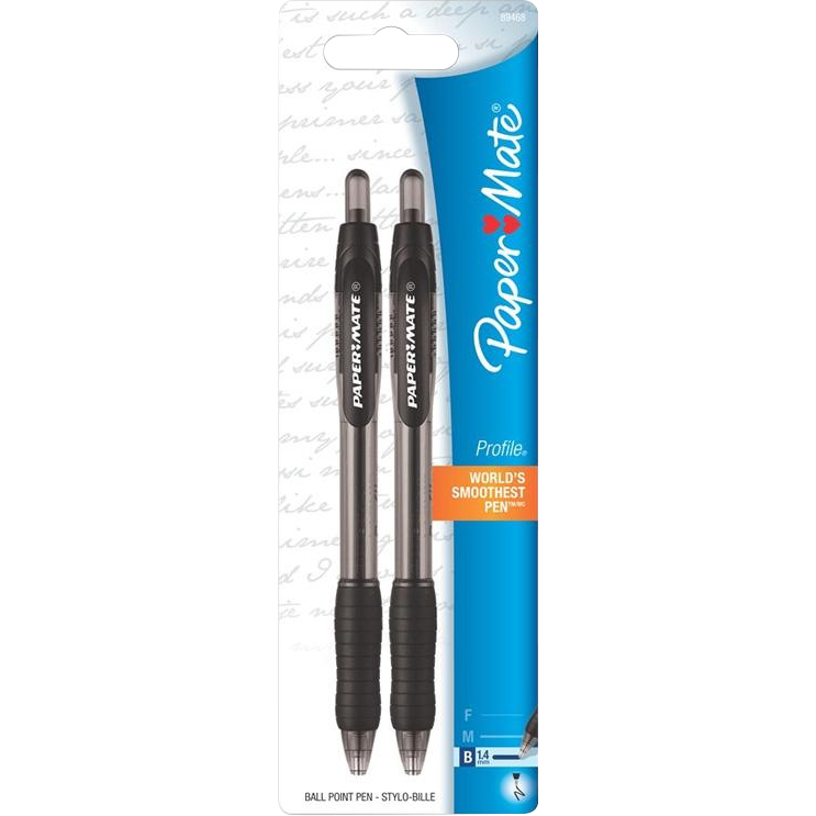 Paper Mate Profile Retractable Ballpoint Pen | 2Pk