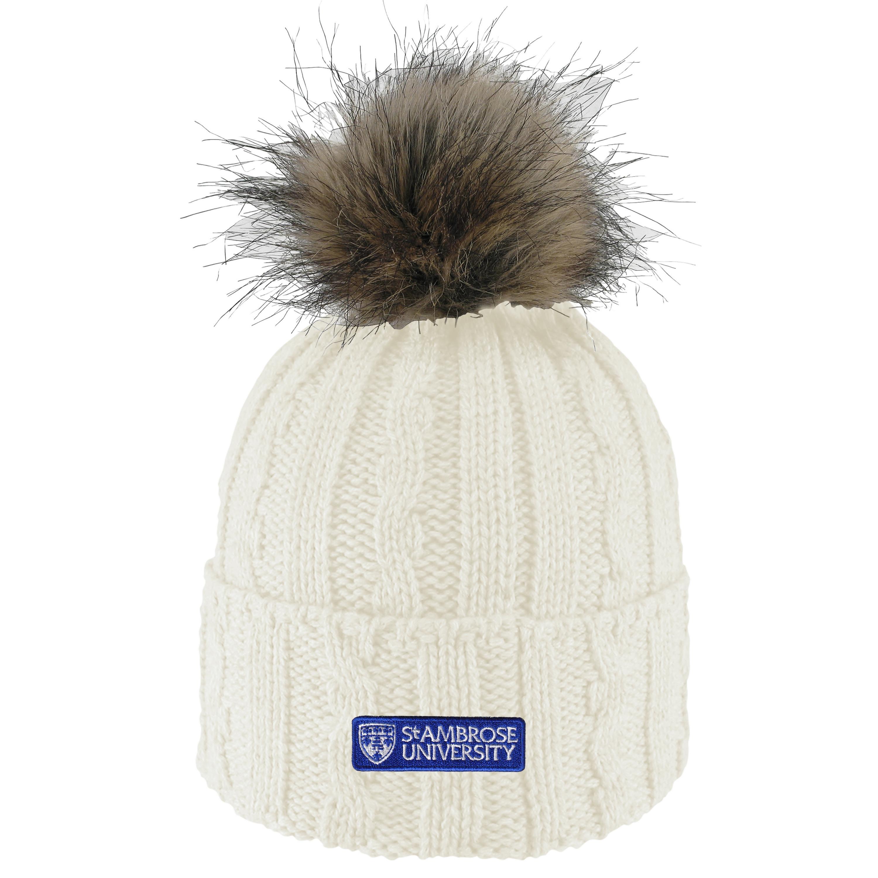 Alps Knit Pom Beanie | Cream