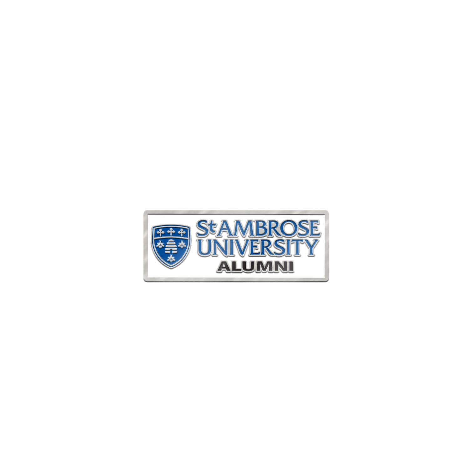 Brass Lapel Pin Alumni | Silver