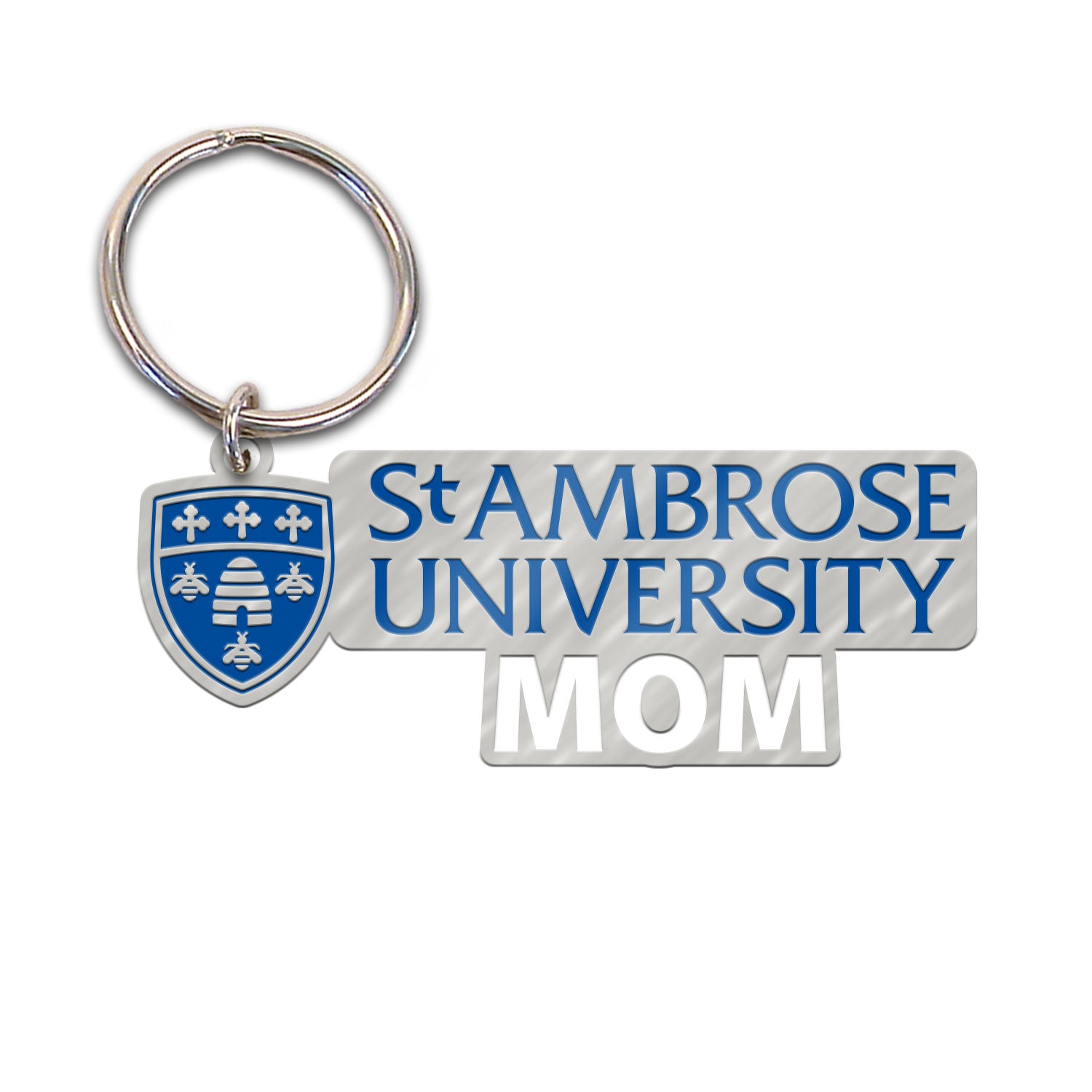 Brass Key Tag Mom | Silver