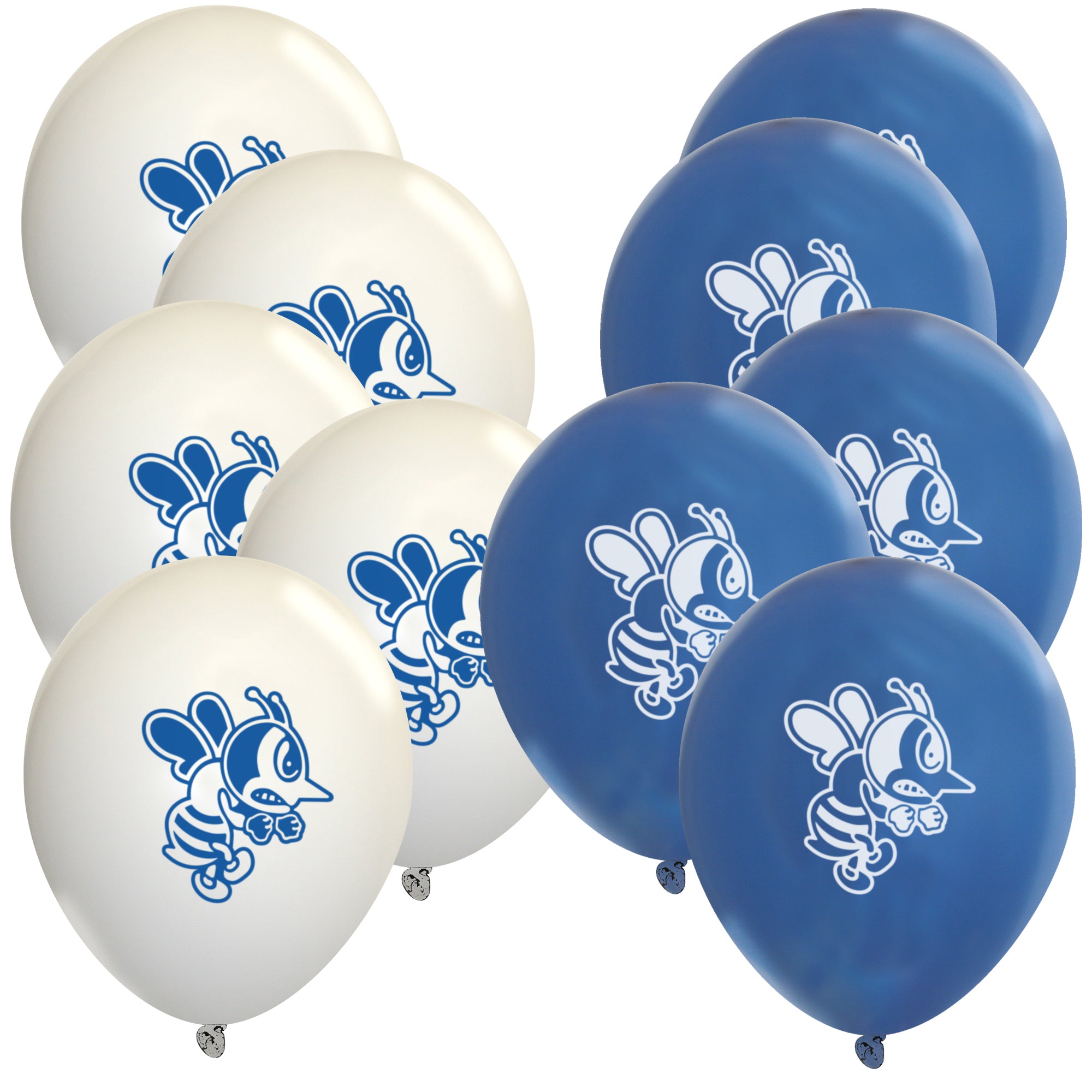Balloons 10-Pack | Royal/White
