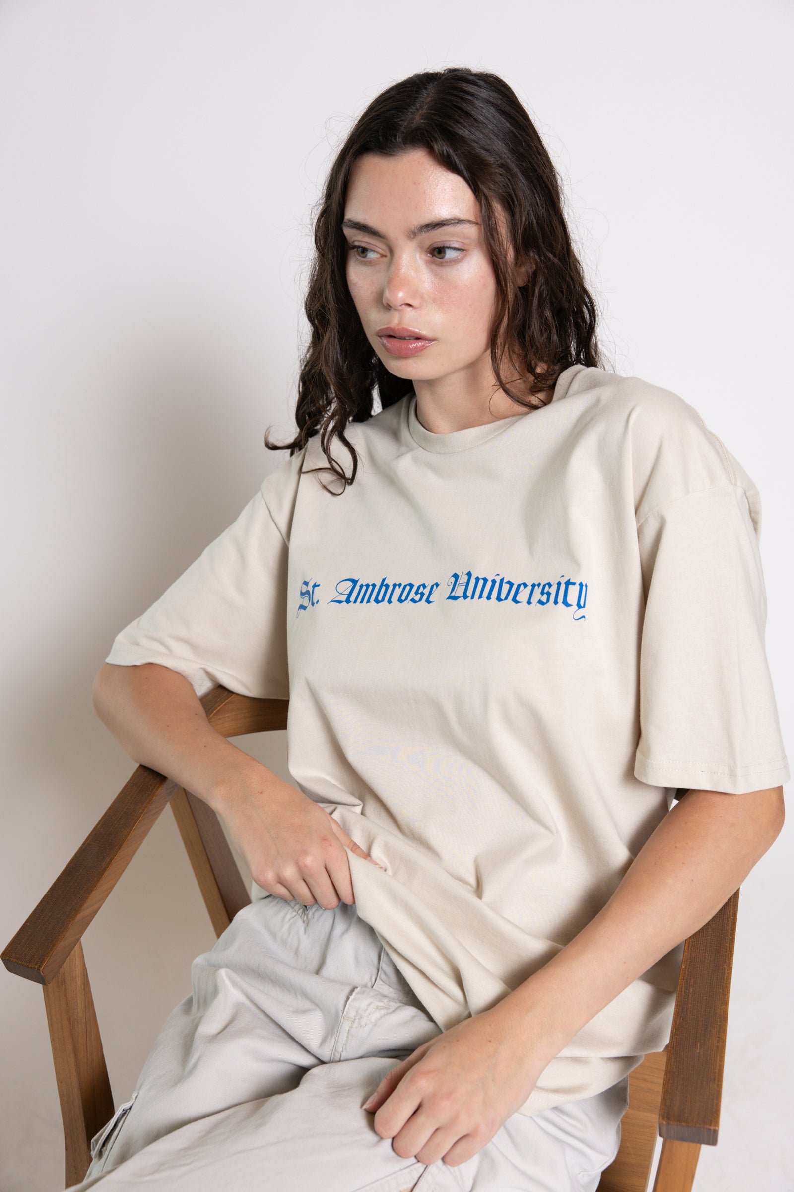 Old English Tee | Bone