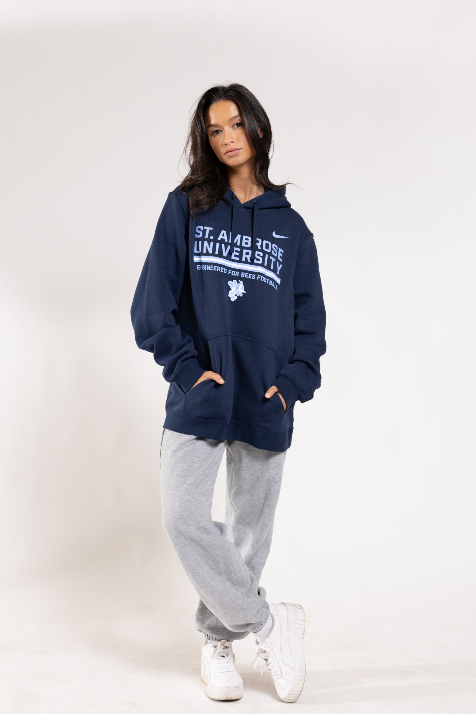 Club Fleece PO Hoodie | Navy