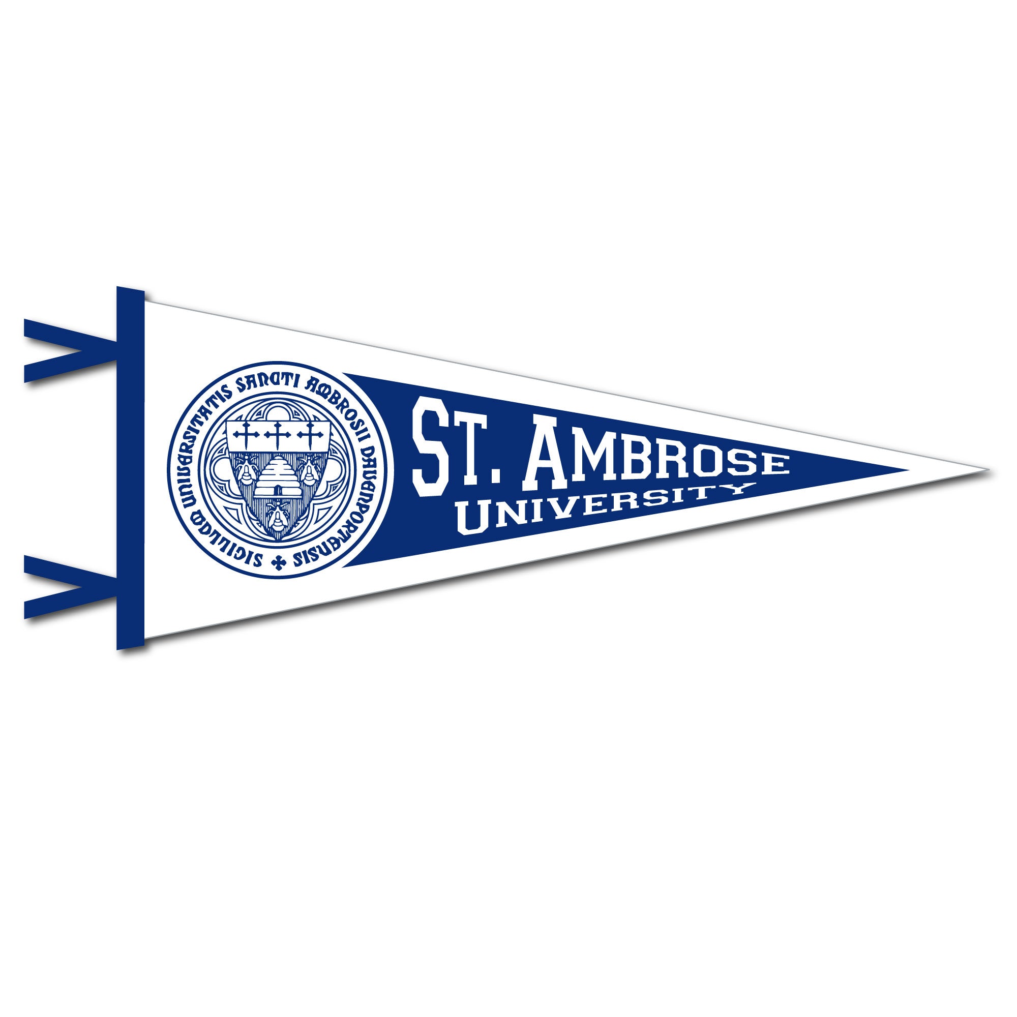 12 X 30 Pennant | White and Navy