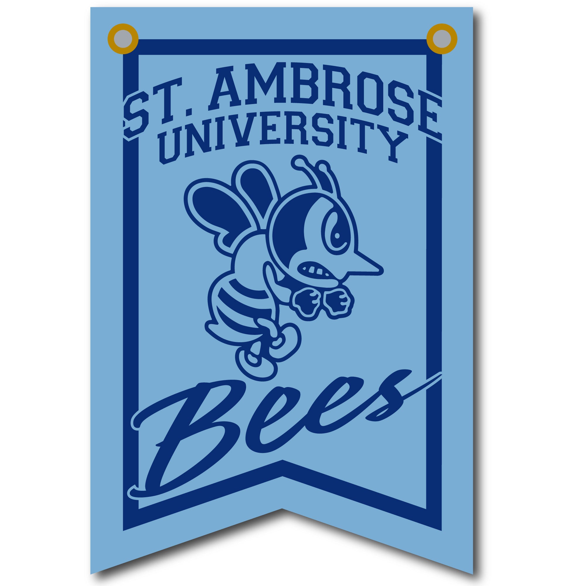 12 X 18 Dovetail Athletic Banner| Light Blue