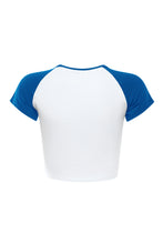 Load image into Gallery viewer, Ladies Homerun Tee | White/Navy