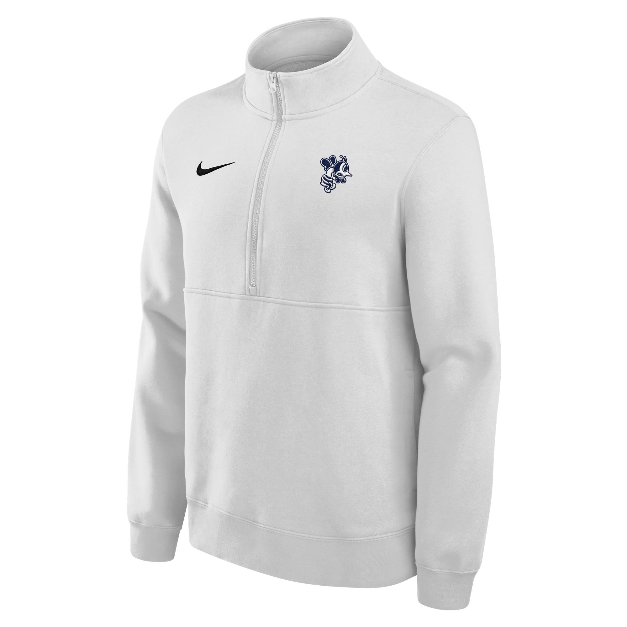Club Fleece Half Zip | White