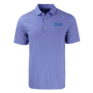 Men's Forge Double Stripe Polo | Royal/White