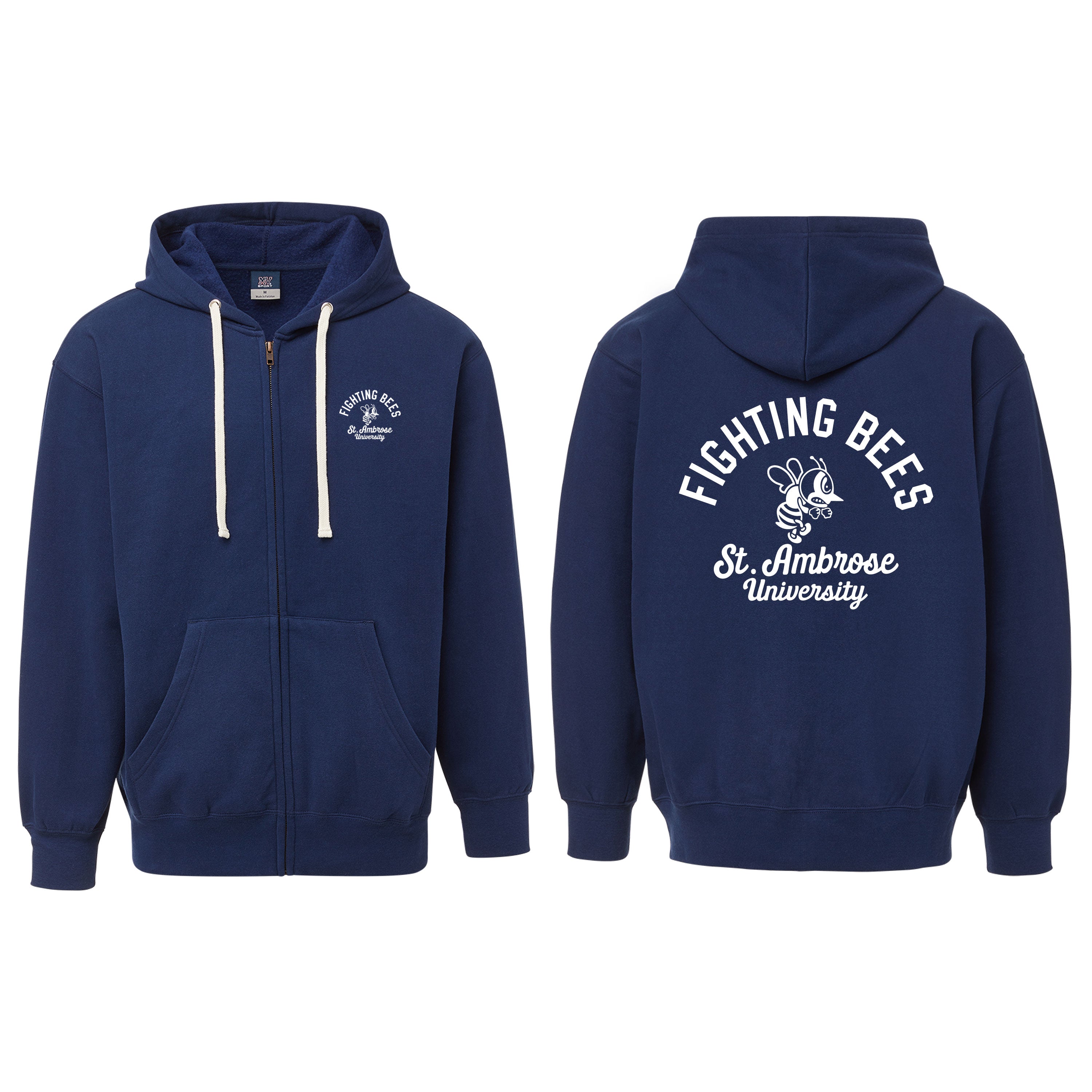 Vintage Fleece Full Zip | Vintage Blue
