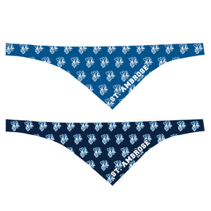 Game Day Large Reversible Pet Bandana | Navy