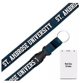 Lanyard with ID Holder | Navy