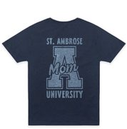 Big Block Tee | Mom | Navy Heather