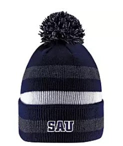 SAU Beanie | Striped Navy/Charcoal