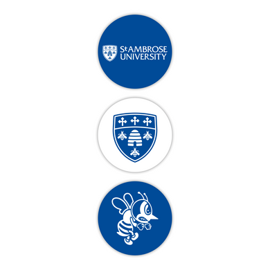 St. Ambrose Small Round Decals | 3PK