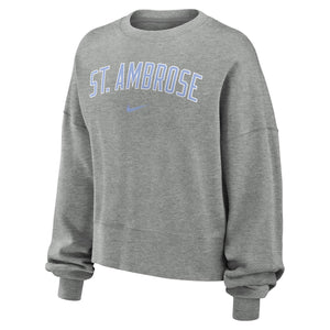 Ladies Phoenix Fleece Crew | Dark Grey Heather