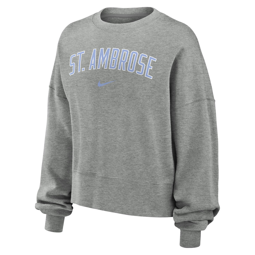 Ladies Phoenix Fleece Crew | Dark Grey Heather