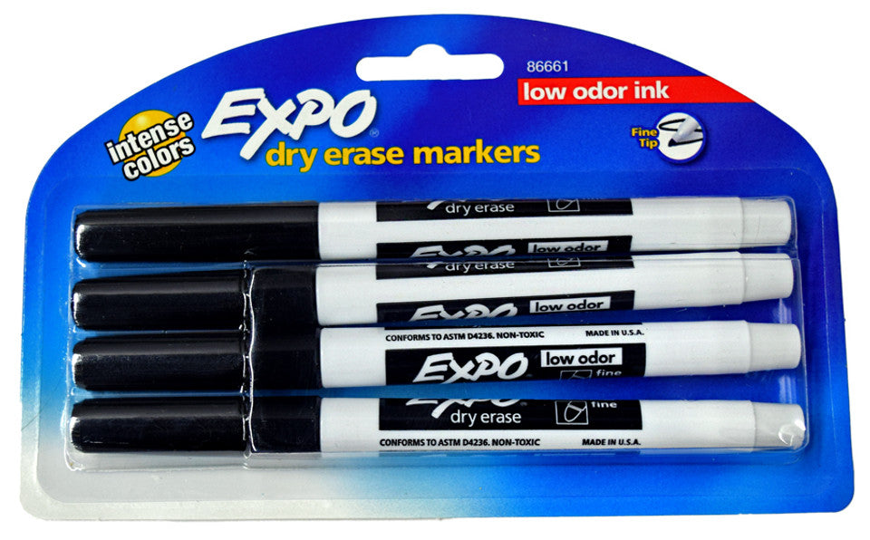 Expo Low Odor Dry Erase Marker |4Pk